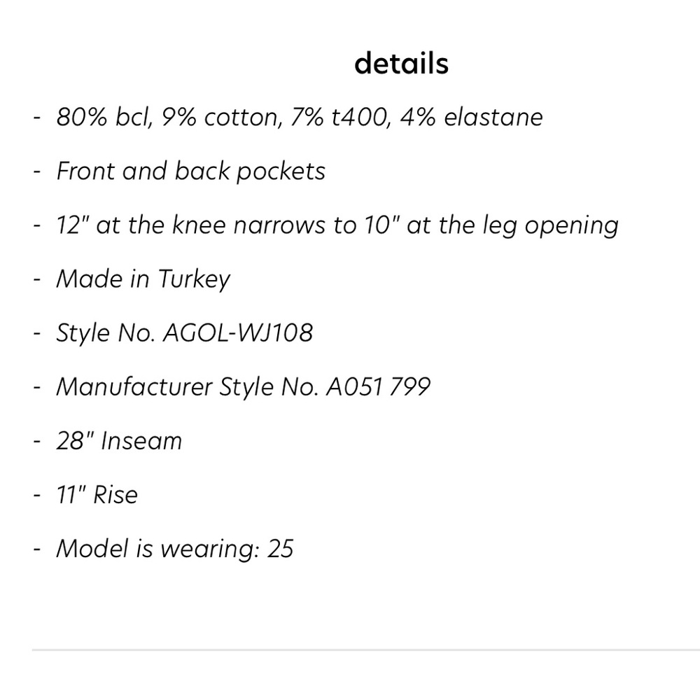 AGOLDE Roxanne super high rise skinny in jet - Picture 2 of 8